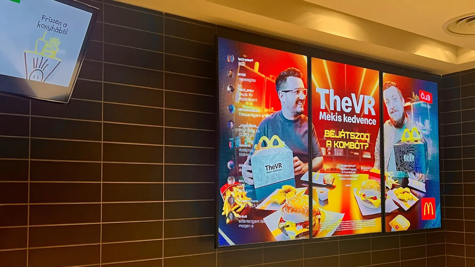 TheVR és McDonald’s közös kampányának csomagolása